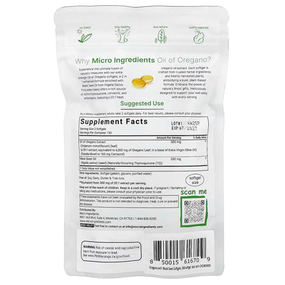 OIL OF OREGANO CAPSULA BLANDA