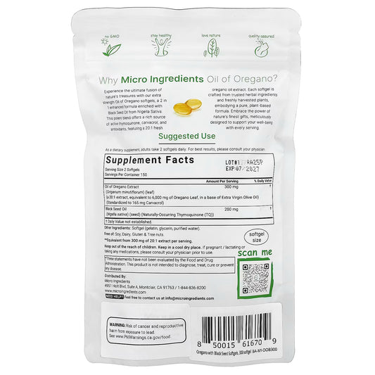 OIL OF OREGANO CAPSULA BLANDA