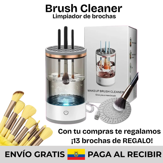 Brush Cleaner (Limpiador de brochas) + Juego de 13 brochas DE REGALO