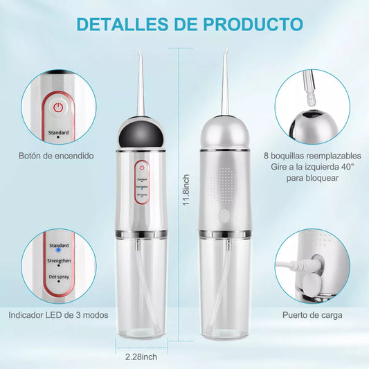 Irrigador Bucal Limpieza Profunda ┃CleanSmile™ + 4 Boquillas de REGALO!